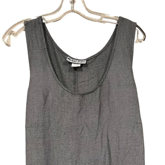 Vintage Gray Straight Michael Taylor Maxi Dress 90s Vibes 2X Sleeveless - Picture 4 of 8